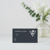 BASIC TEMPLATE BUSINESS CARD 床屋 名刺 (スタンド正面)