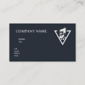 BASIC TEMPLATE BUSINESS CARD 床屋  名刺 (正面)