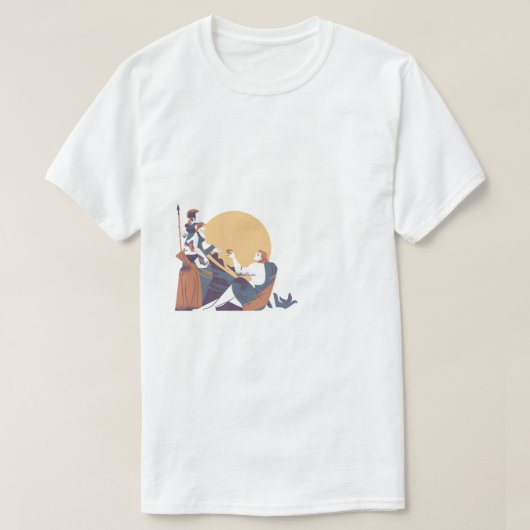 Basic tshirt for men Greg histoy  Tシャツ (デザイン正面)