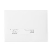 Basic White Cosmetics Jar Label 1" x 7.25更新 ラップアラウンド宛名ラベル (正面)