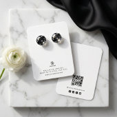 Basic White Jewelry Display Template Logo TMF26 名刺