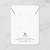 Basic White Jewelry Display Template Logo TMF26 名刺 (正面)