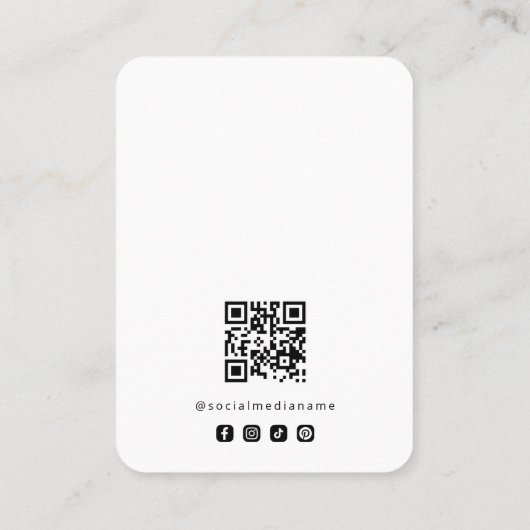 Basic White Jewelry Display Template Logo TMF26 名刺 (裏面)
