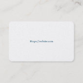 Basic white Template Business Card  homes 名刺 (裏面)