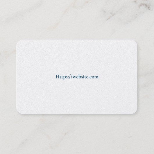 Basic white Template Business Card homes 名刺 (裏面)