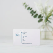 Basic white Template Business Card  homes 名刺 (スタンド正面)