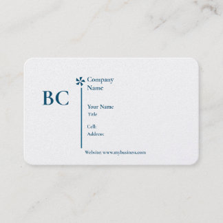 Basic white Template Business Card  homes 名刺