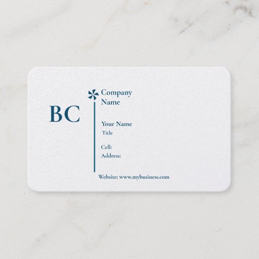 Basic white Template Business Card  homes 名刺 (正面)
