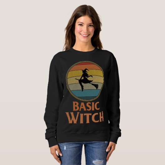 Basic Witch Halloween Womens Halloween Costume スウェットシャツ (正面フル)
