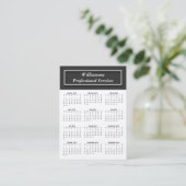 Basic with Dark Gray 2011 CALENDAR名刺 名刺 (スタンド正面)