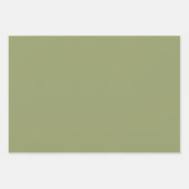 Basil & Dill Wrapping Paper Flat Sheet Set of 3 ラッピングペーパーシート (正面2)