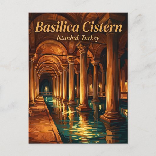 Basilica Cistern, Istanbul, Marmara ポストカード (正面)
