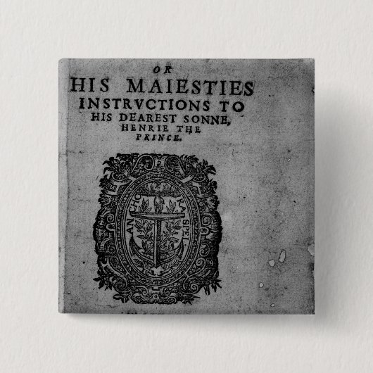 Basilicon Doron 1603年 缶バッジ (正面)