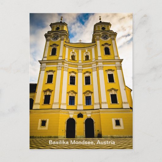 Basilika Mondsee、オーストリア ポストカード (正面)