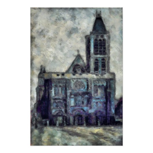 Basilique de Saint-Denis ポスター (正面)
