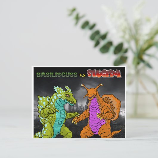 Basiliscuss v.s Slugeraはがき ポストカード (スタンド正面)