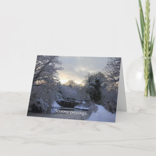 Basingstoke運河カードの冬 シーズンカード (正面)