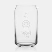 basket ball glass ガラス缶 (正面)