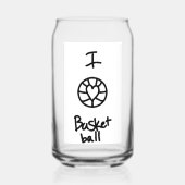 basket ball glass ガラス缶 (裏面)