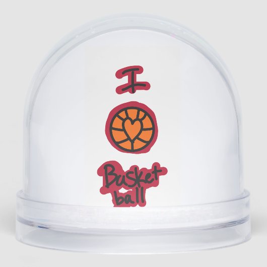basket ball snow globe (正面)