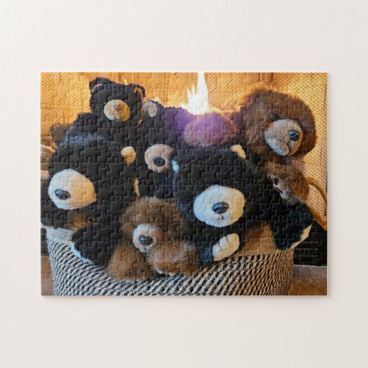 Basket of Bears Puzzle, 11" x 14", 252 pieces ジグソーパズル (横)