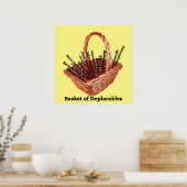 Basket of Deplorables Words Value Poster Paper ポスター (キッチン)