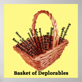 Basket of Deplorables Words Value Poster Paper ポスター