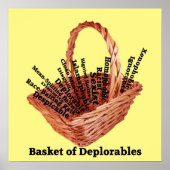 Basket of Deplorables Words Value Poster Paper ポスター (正面)