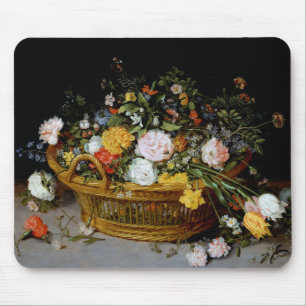 Basket of Flowers, Jan Brueghel the Younger マウスパッド
