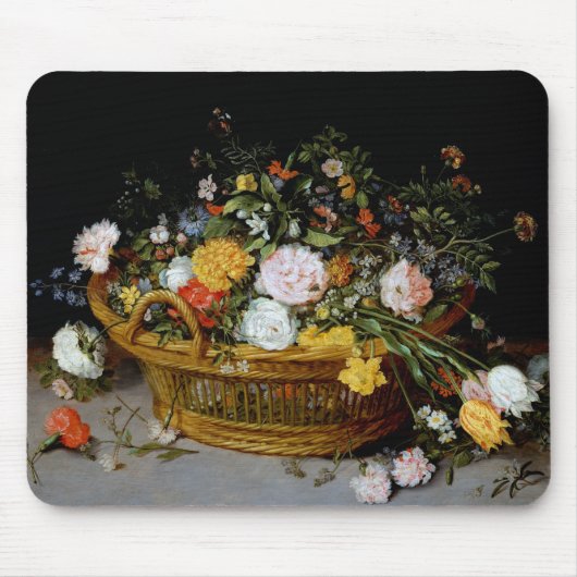 Basket of Flowers, Jan Brueghel the Younger マウスパッド (正面)
