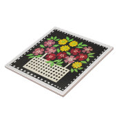 Basket of Flowers, red and yellow, タイル (側面)