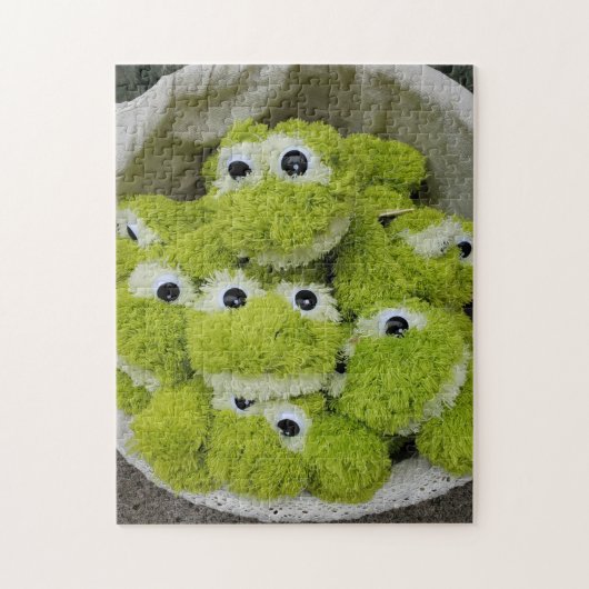 Basket of Frogs Puzzle, 11" x 14", 252 pieces ジグソーパズル (縦)