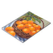 Basket of Oranges Fruit Citrus Painting ノートブック (左側)