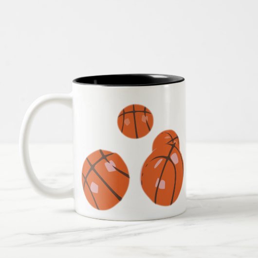 basketball ツートーンマグカップ (左)