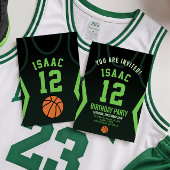 Basketball 12 Birthday Invitation 招待状