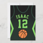 Basketball 12 Birthday Invitation 招待状 (裏面)