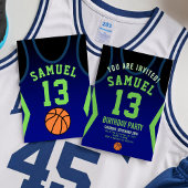 Basketball 13 Birthday Invitation  招待状