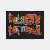 Basketball 67 Six Seven Funny Gen Alpha Meme Drip  フリースブランケット (正面(横))