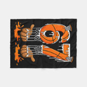 Basketball 67 Six Seven Funny Gen Alpha Meme Drip  フリースブランケット (正面(横))