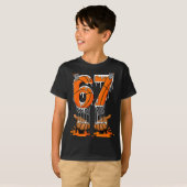 Basketball 67 Six Seven Funny Gen Alpha Meme Drip  Tシャツ (正面フル)