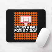 Basketball 67th Day Of School 67 Days Six Seven Me マウスパッド (マウス)