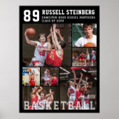 Basketball 7 Photo Collage ポスター (正面)