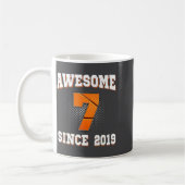 Basketball 7th 2019 7 Old Years Since Meme コーヒーマグカップ (左)