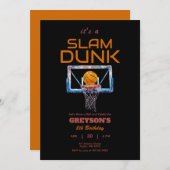 Basketball Any Age Birthday Invitation 招待状 (正面/裏面)