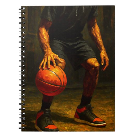 Basketball Art Notebook - Sports Design Journal ノートブック (正面)
