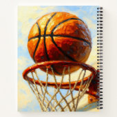 Basketball Art Notebook - Sports Design Journal ノートブック (裏面)