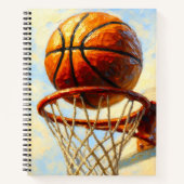 Basketball Art Notebook - Sports Design Journal ノートブック (正面)