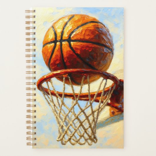 Basketball Art Notebook - Sports Design Journal プランナー手帳 (正面)