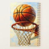 Basketball Art Notebook - Sports Design Journal プランナー手帳 (裏面)
