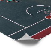 Basketball Artwork ポスター (角)